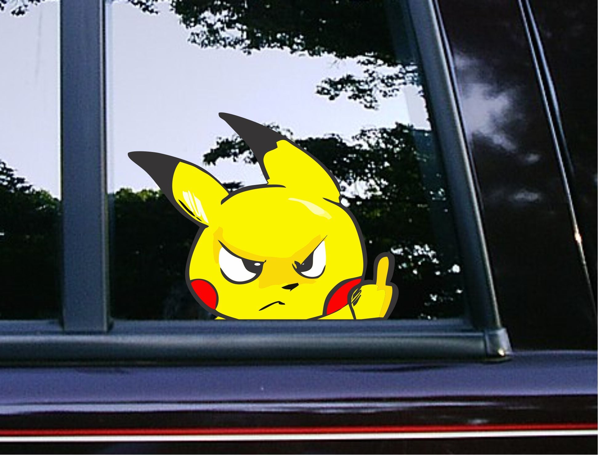 Angry Pika Middle Finger Peeker