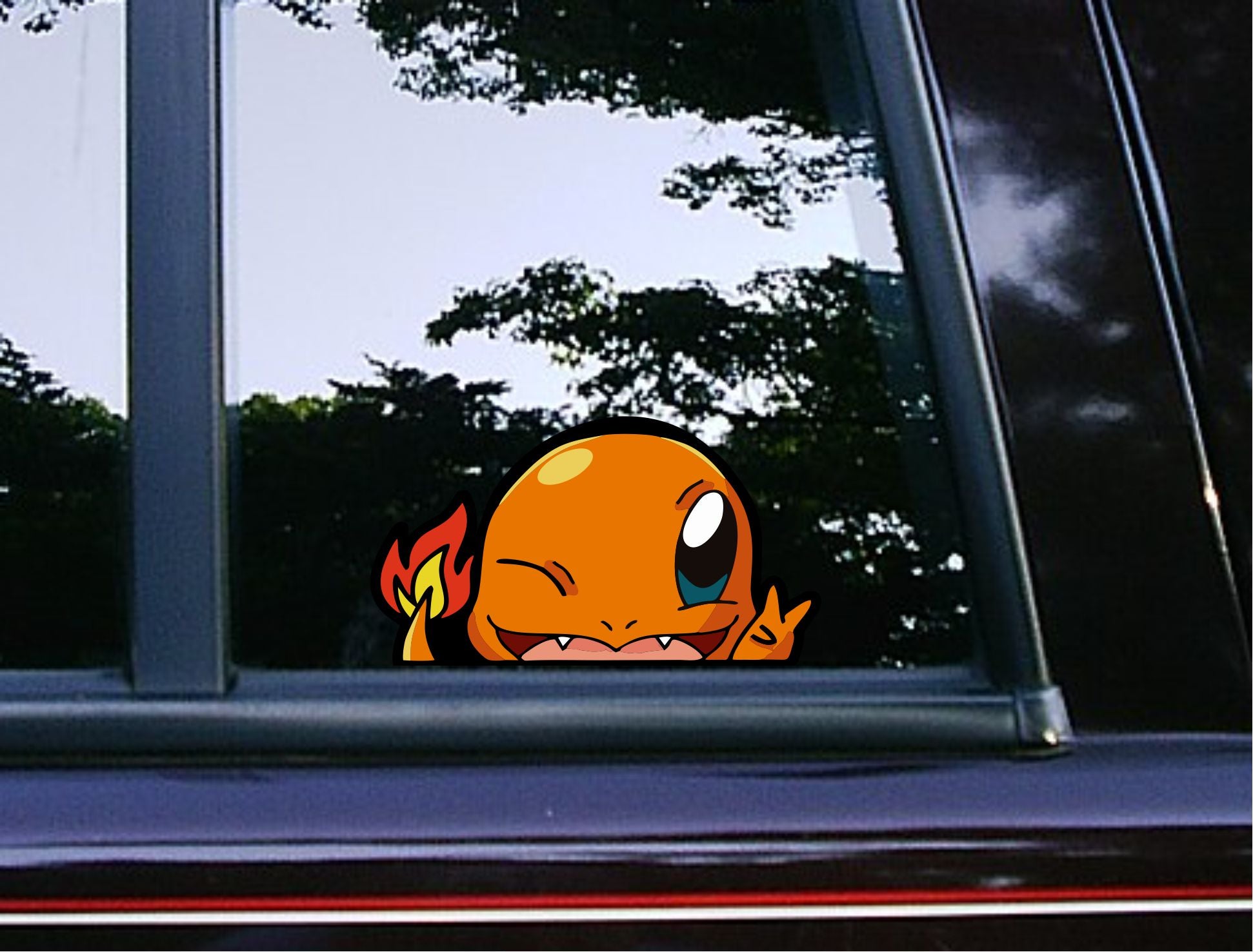 Charrmander Peace Peeker
