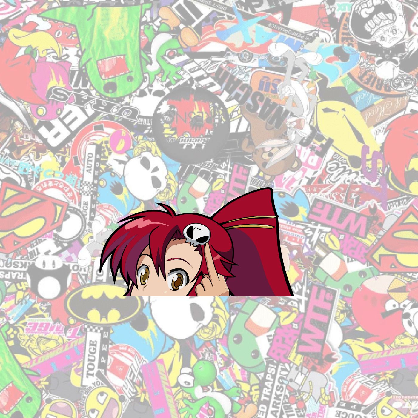 Yoko Middle Finger Peeker