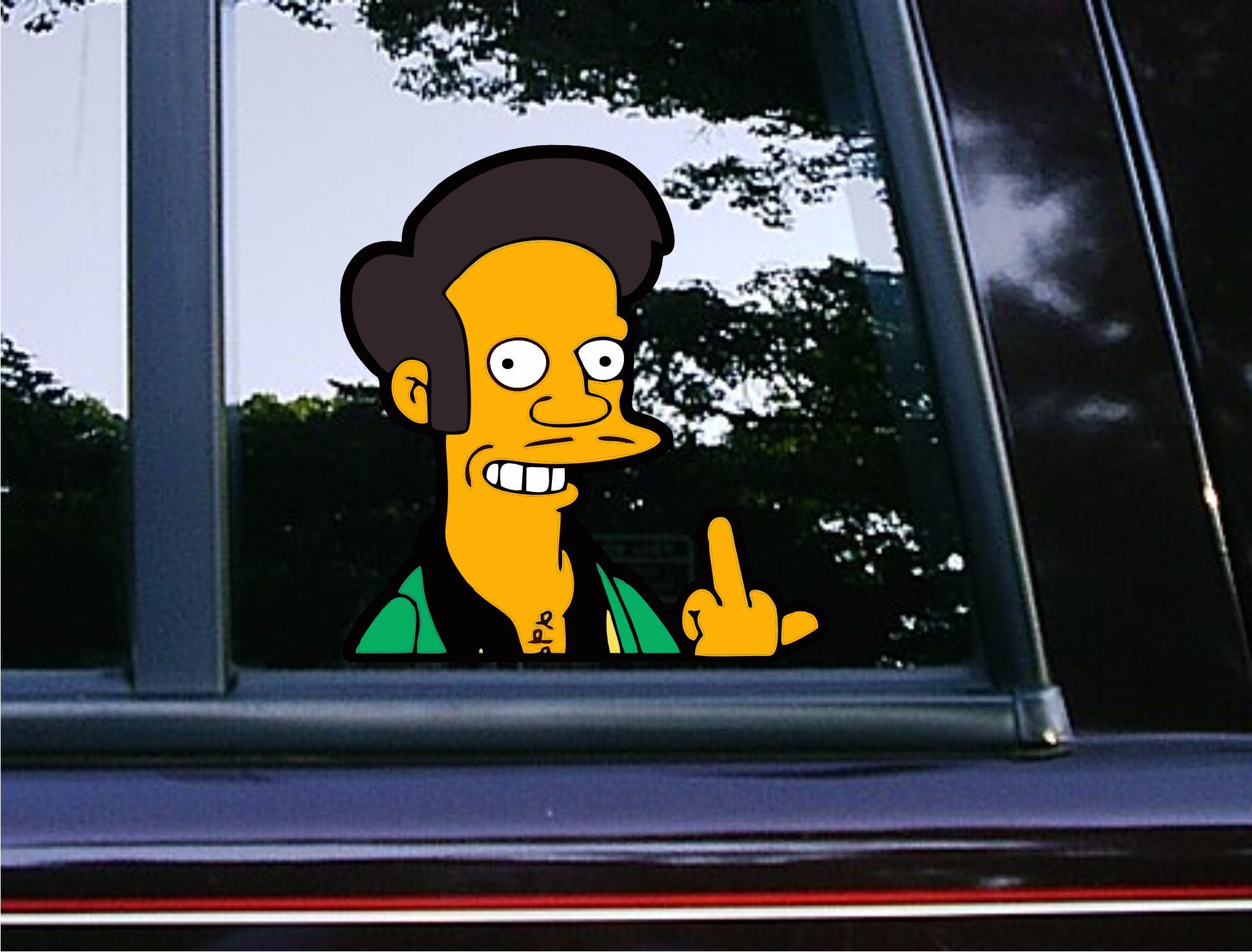 Apu Middle Finger Peeker
