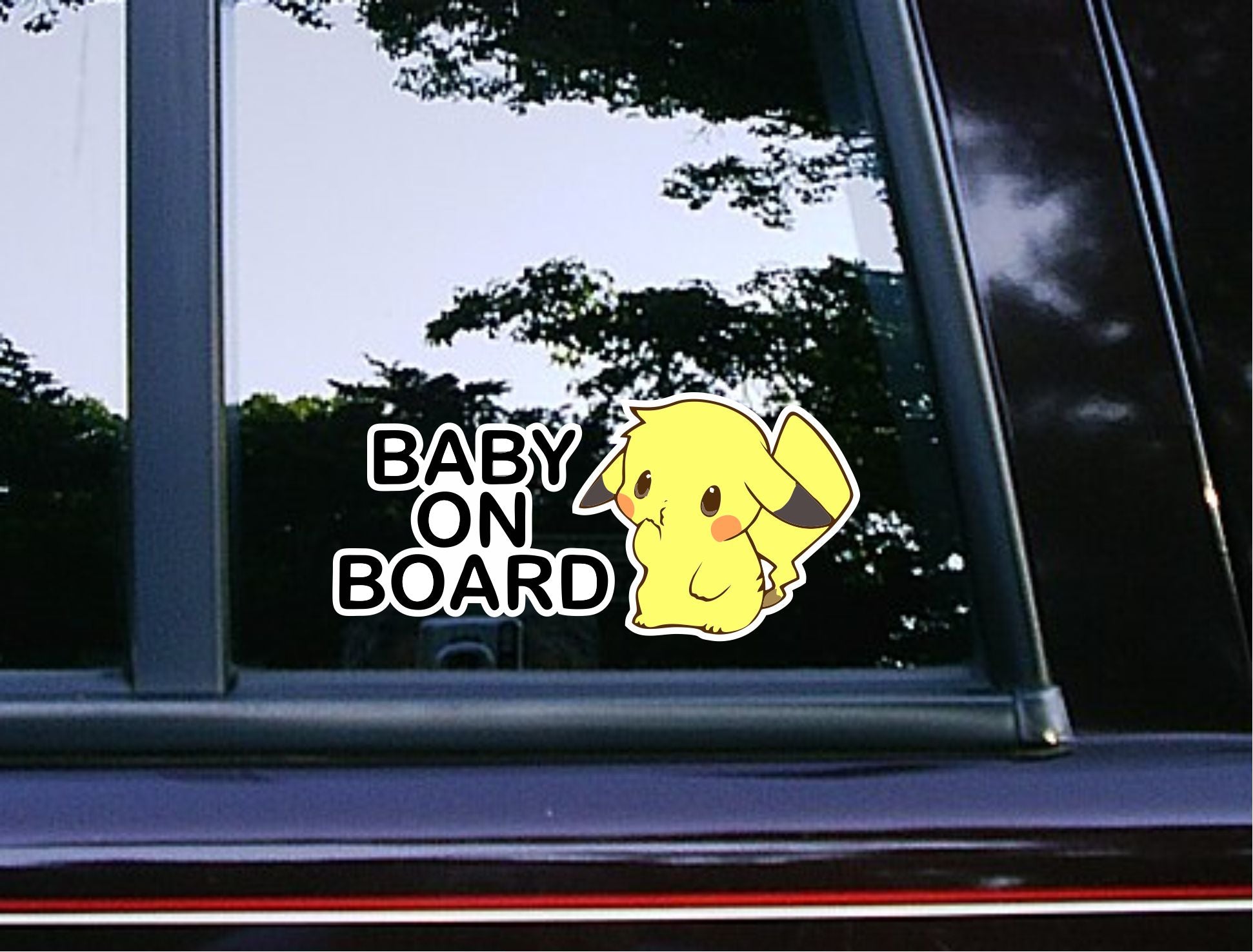 Cute Baby on Board Peekachu