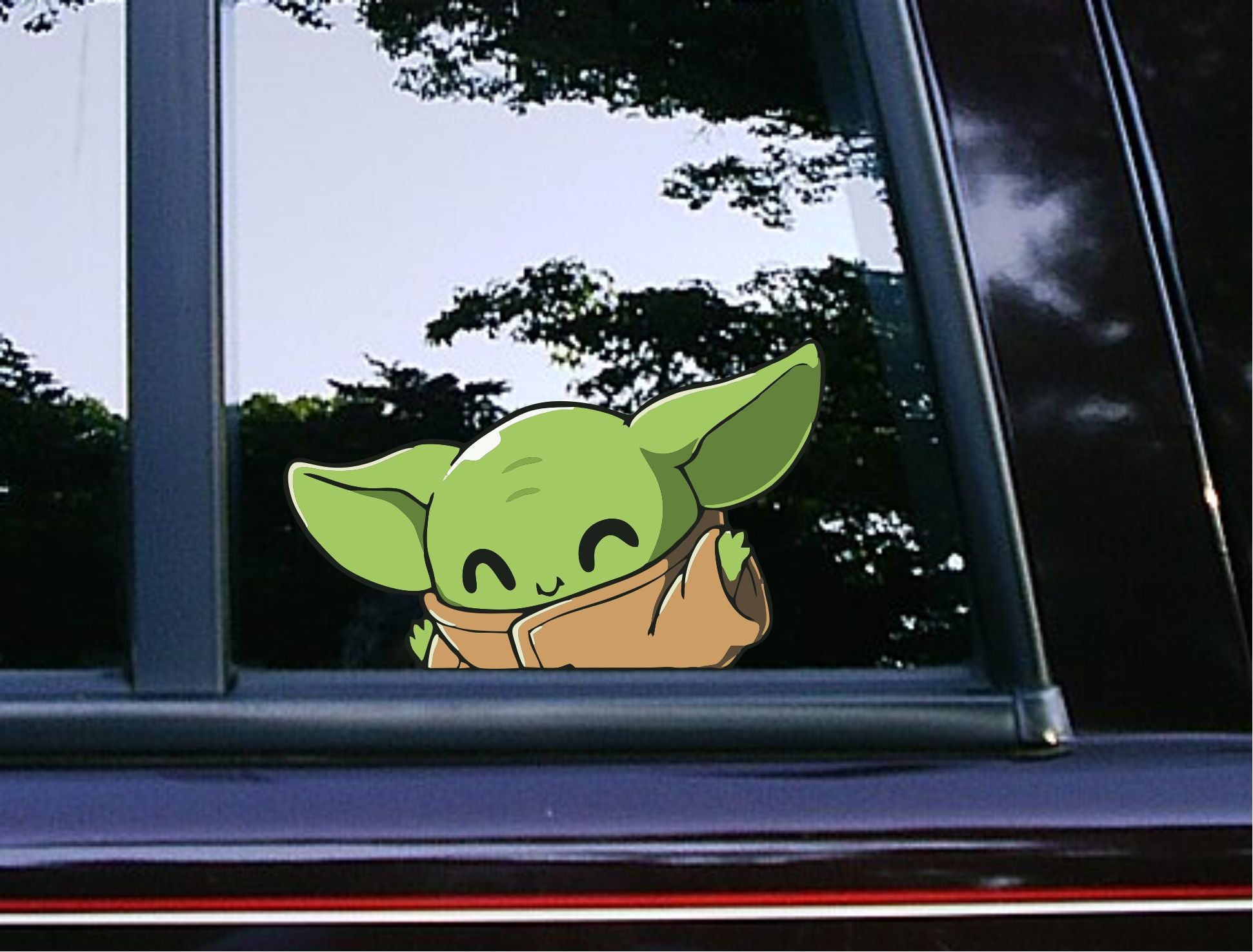 Baby Yoda Chibi Peeker