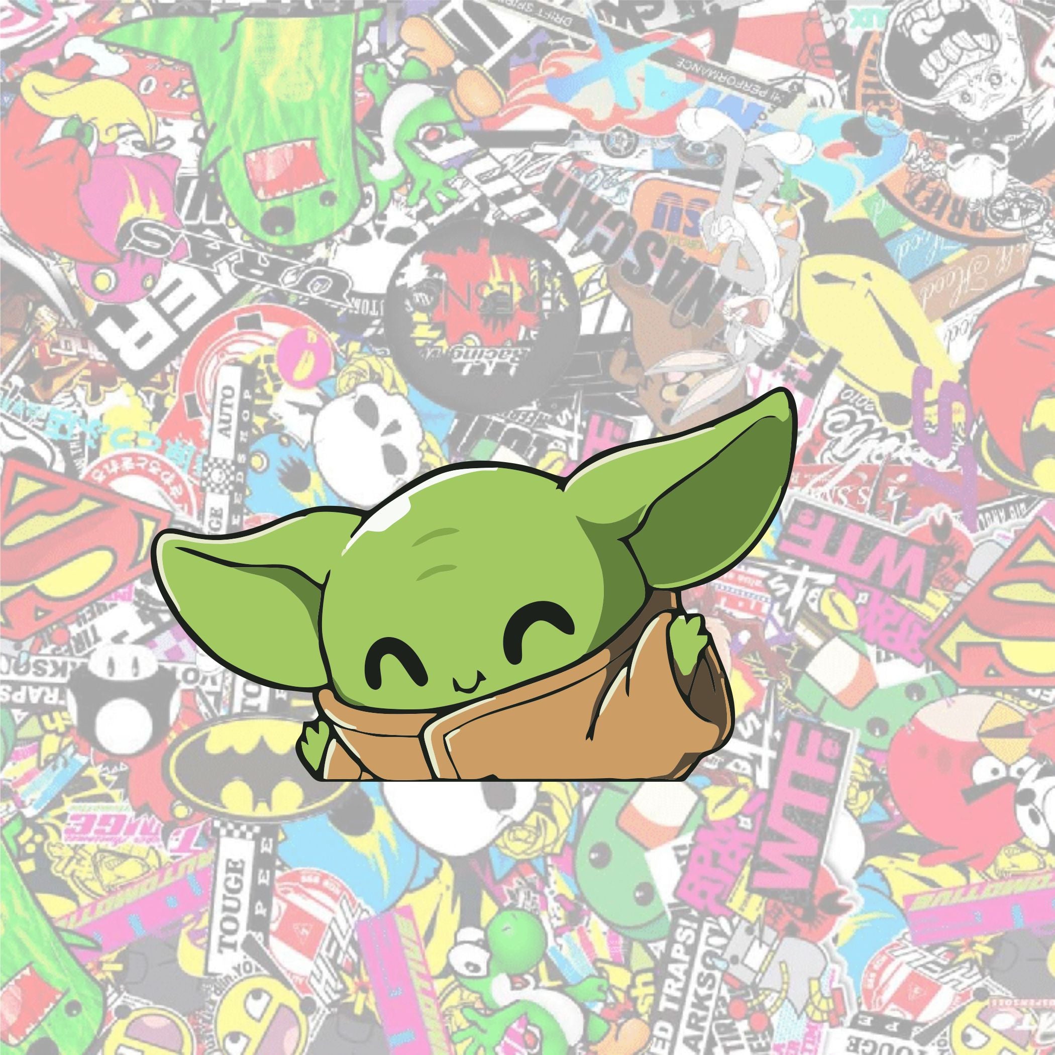 Baby Yoda Chibi Peeker