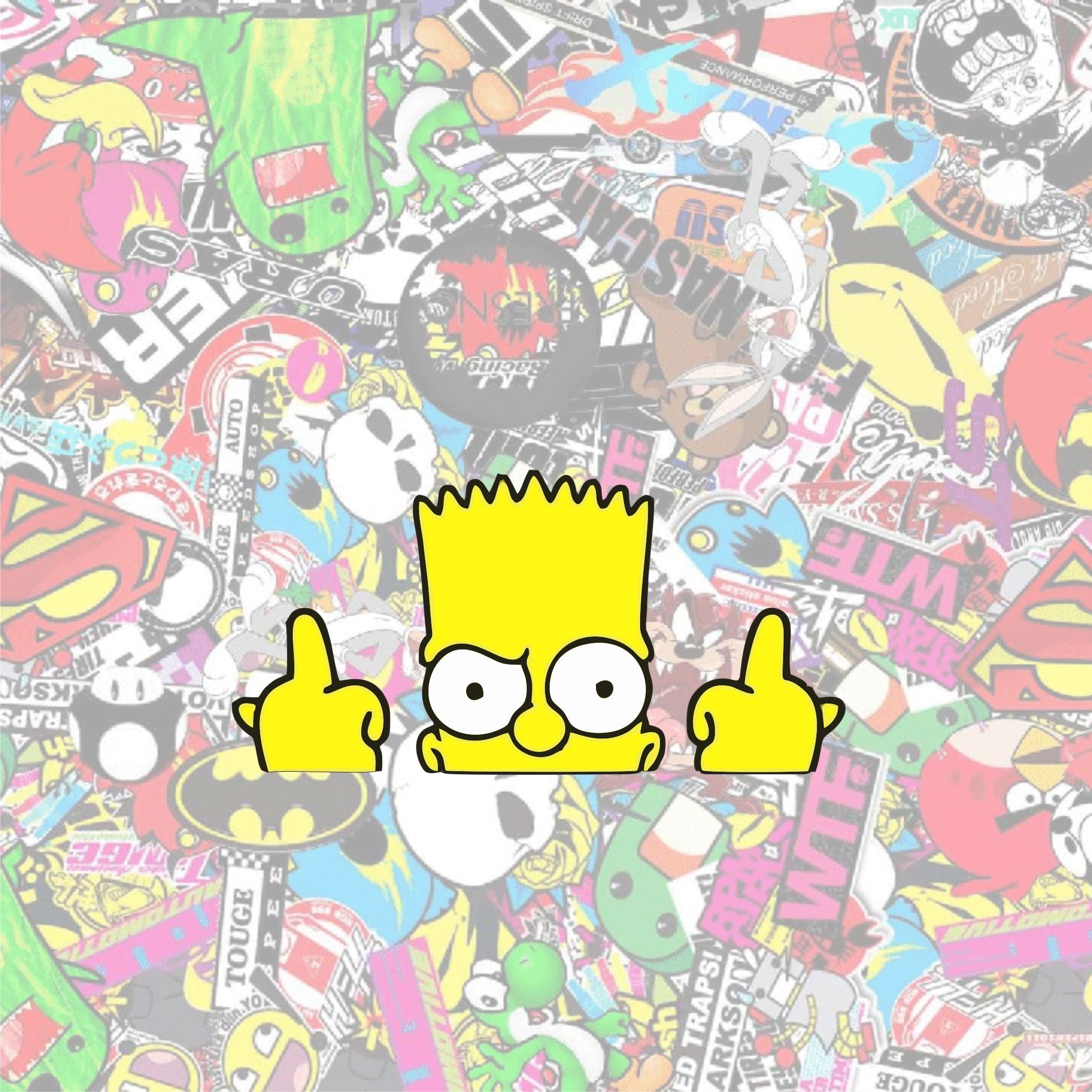 Bart Simpson Middle Finger
