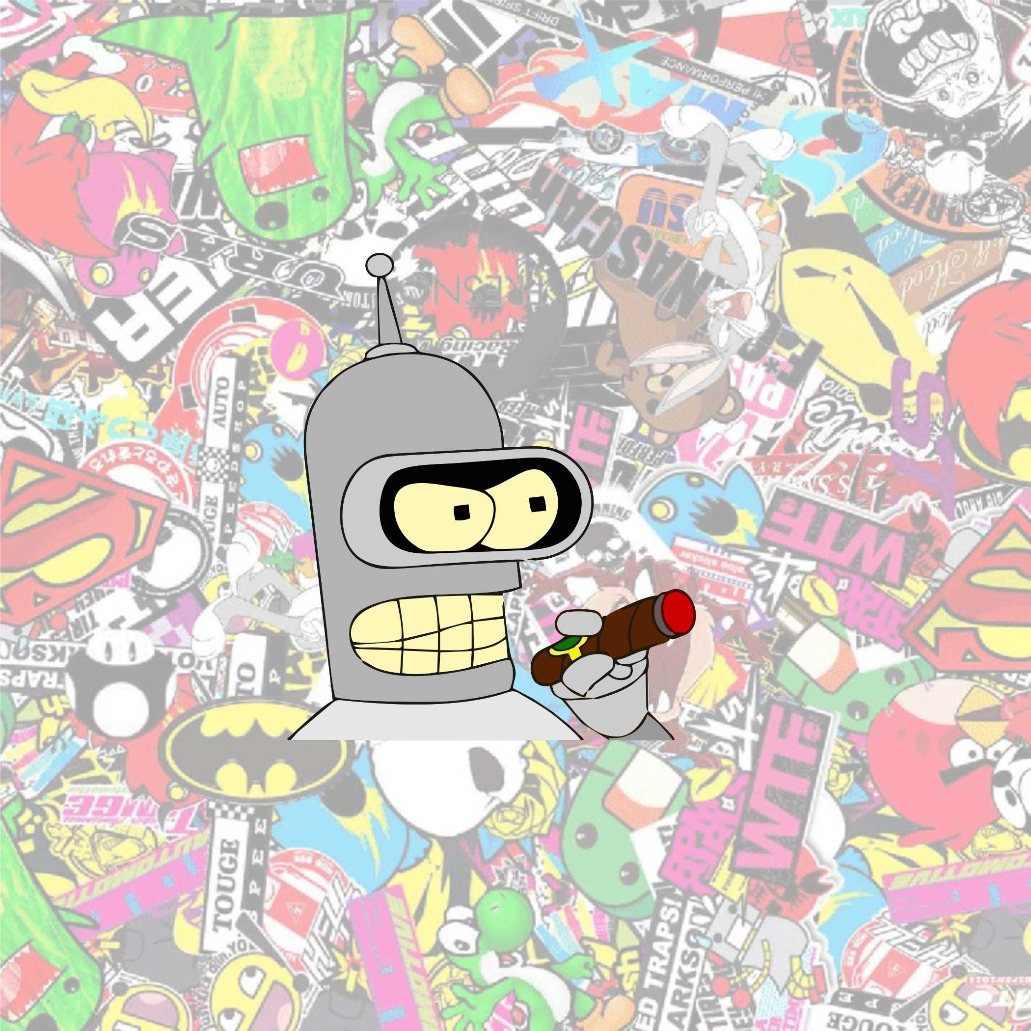 Bender Smoking Peeker
