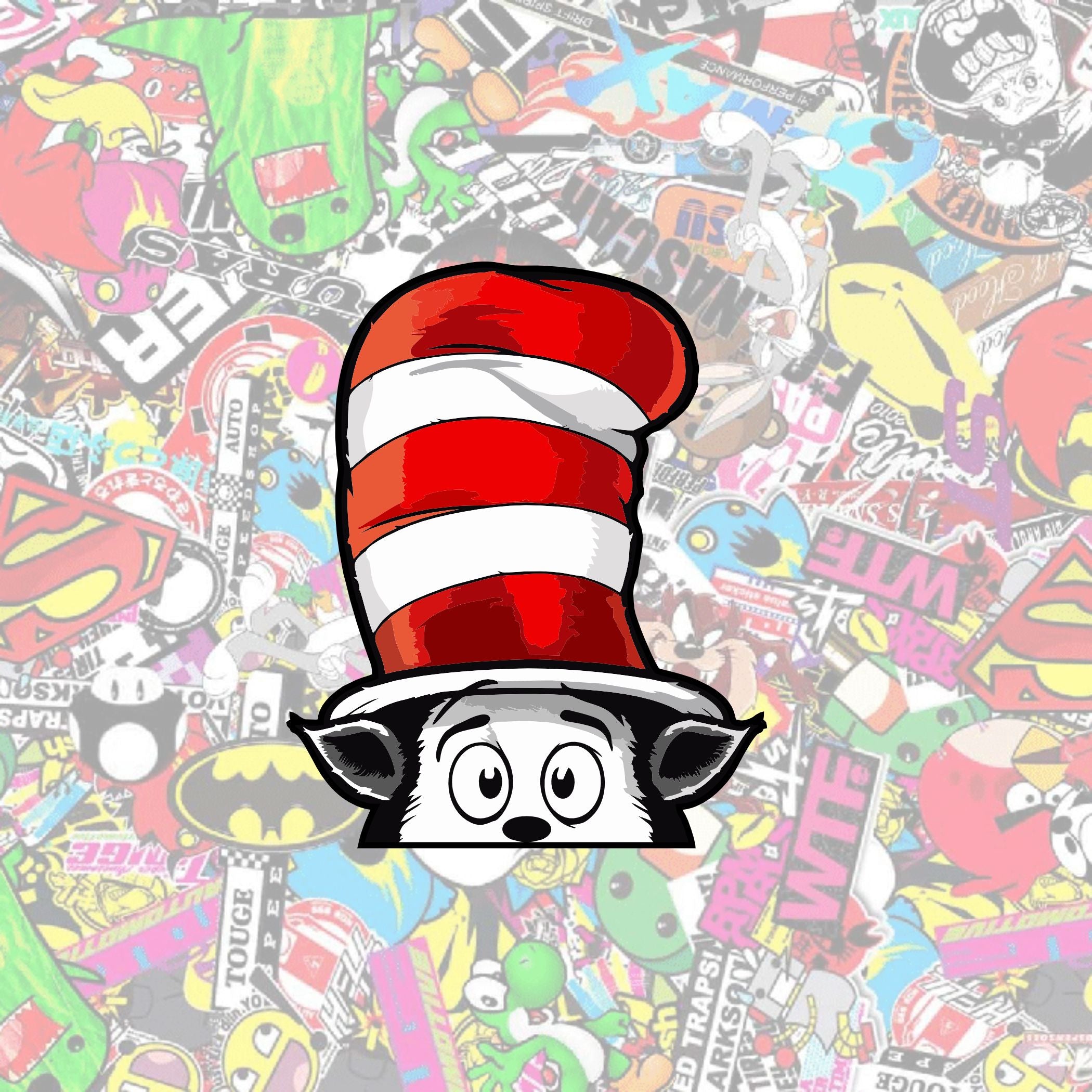 Cat in the Hat Peeker