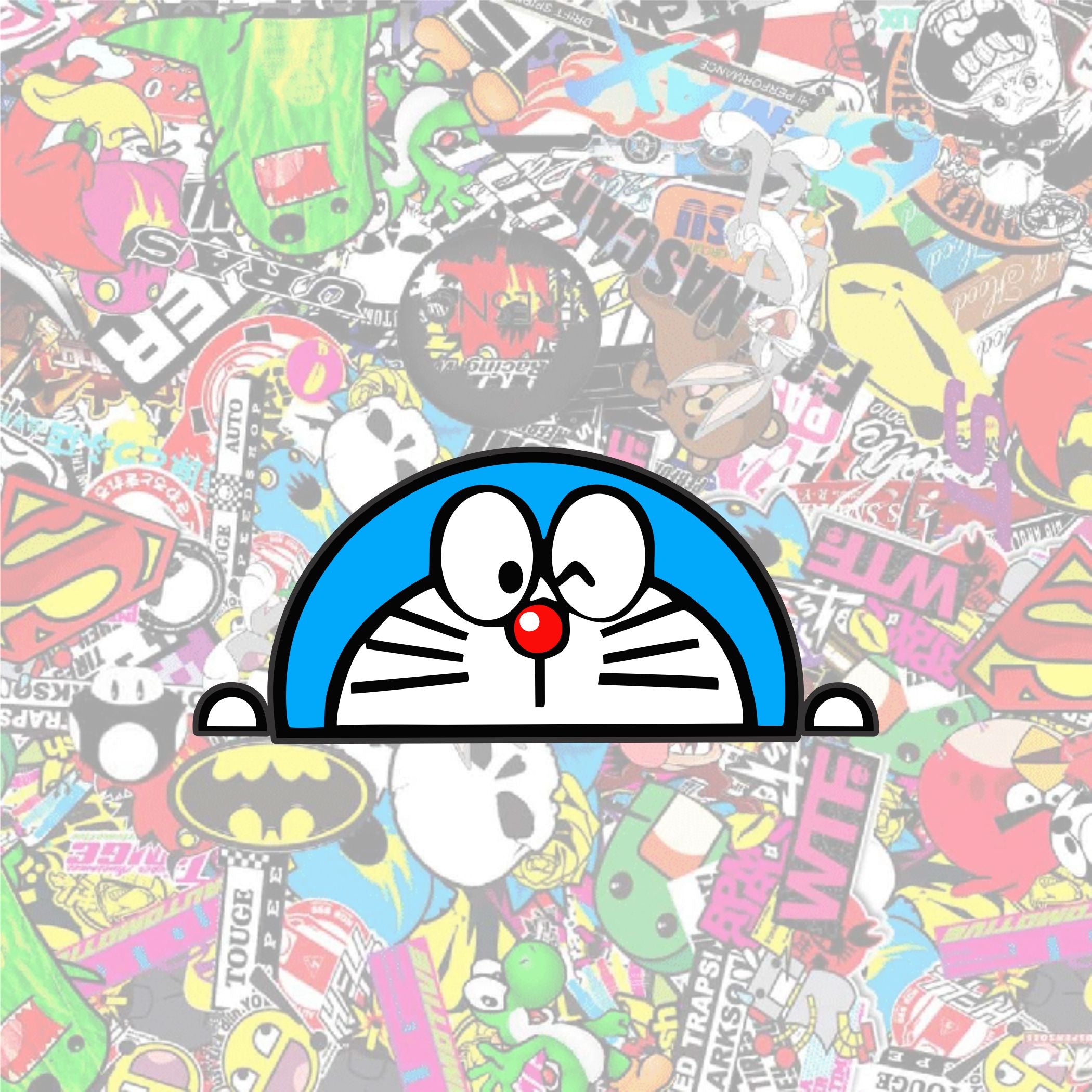 Cute Doraemon Peeker