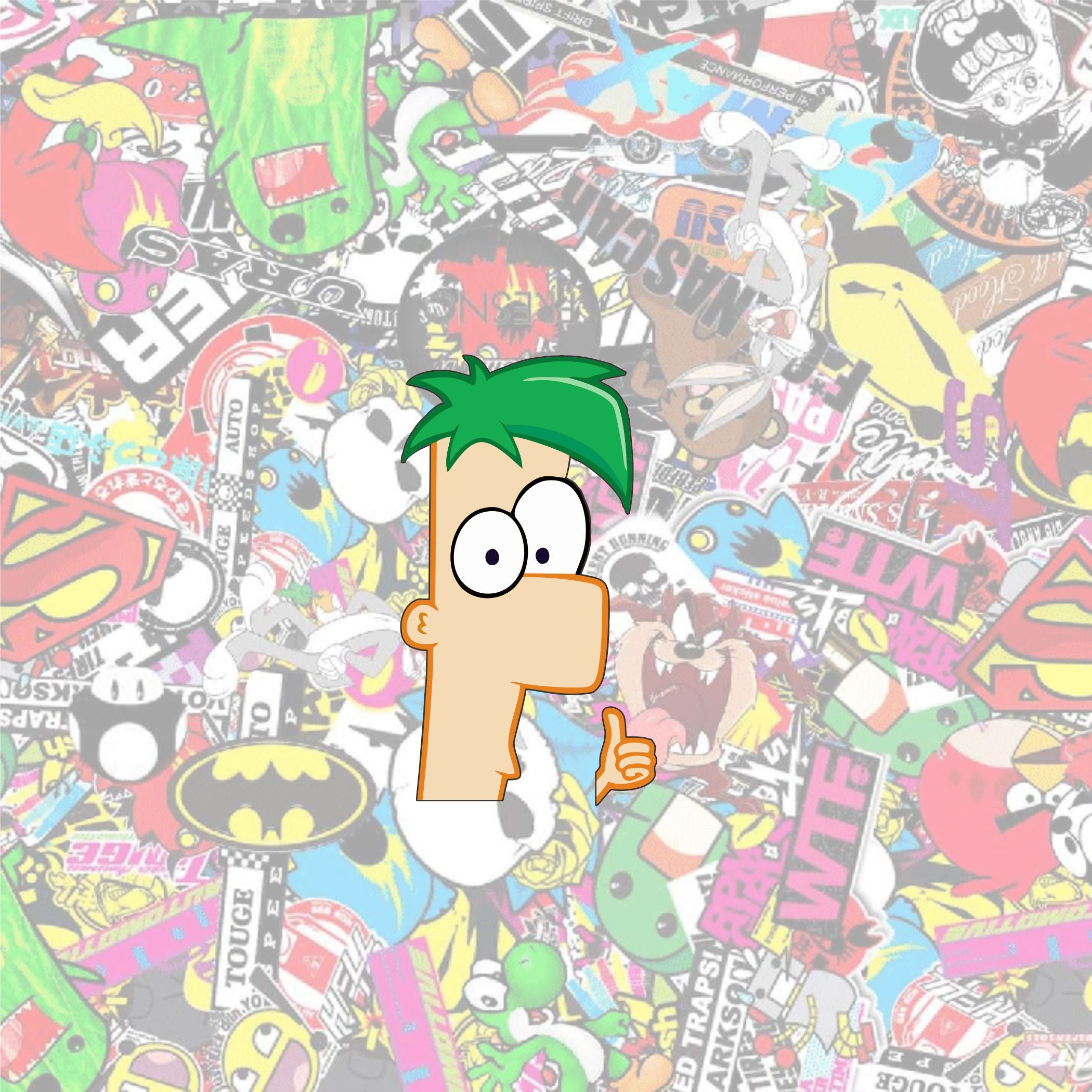 Ferb Fletcher Thumbs Up Peeker