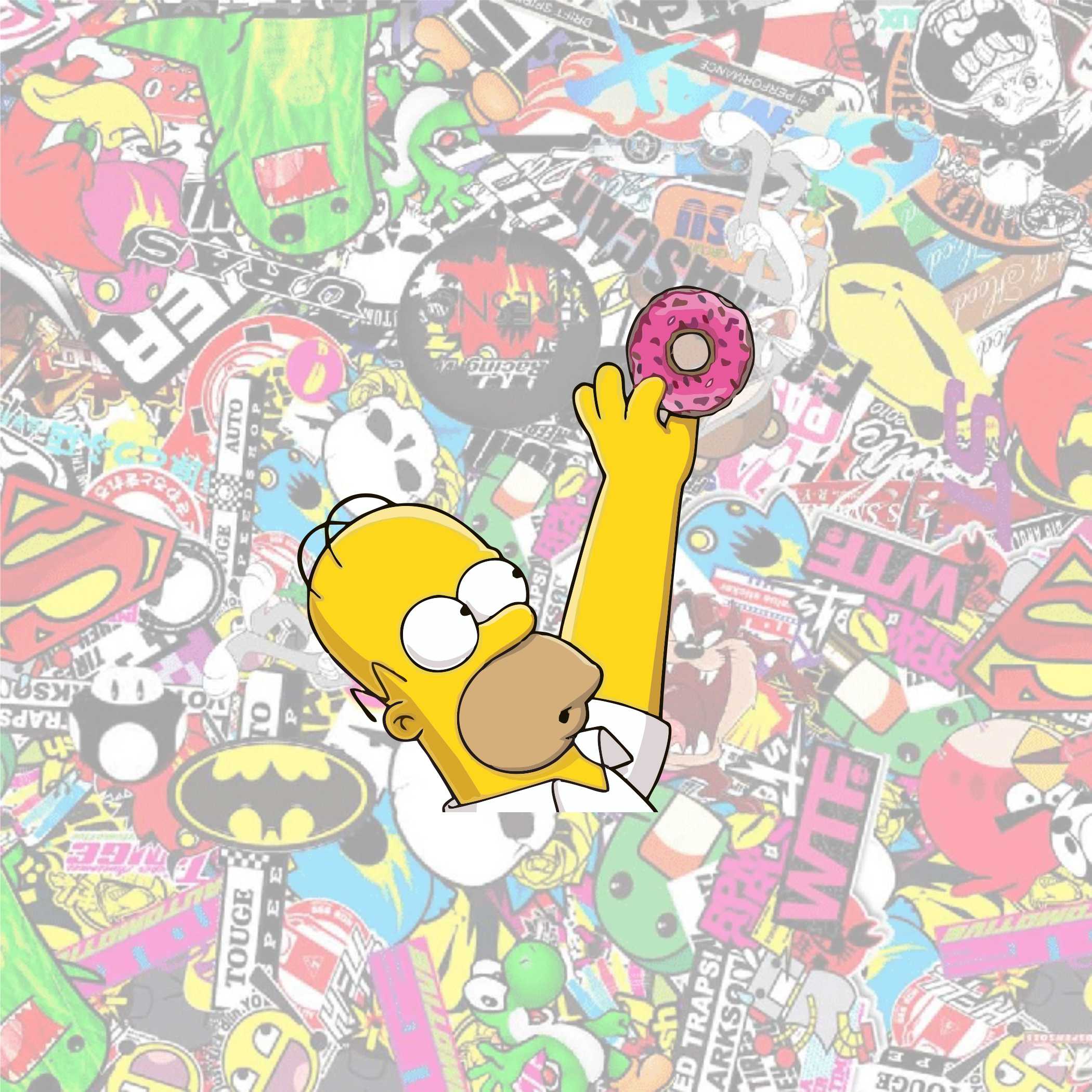 Homer Simpson with Donut Peeker