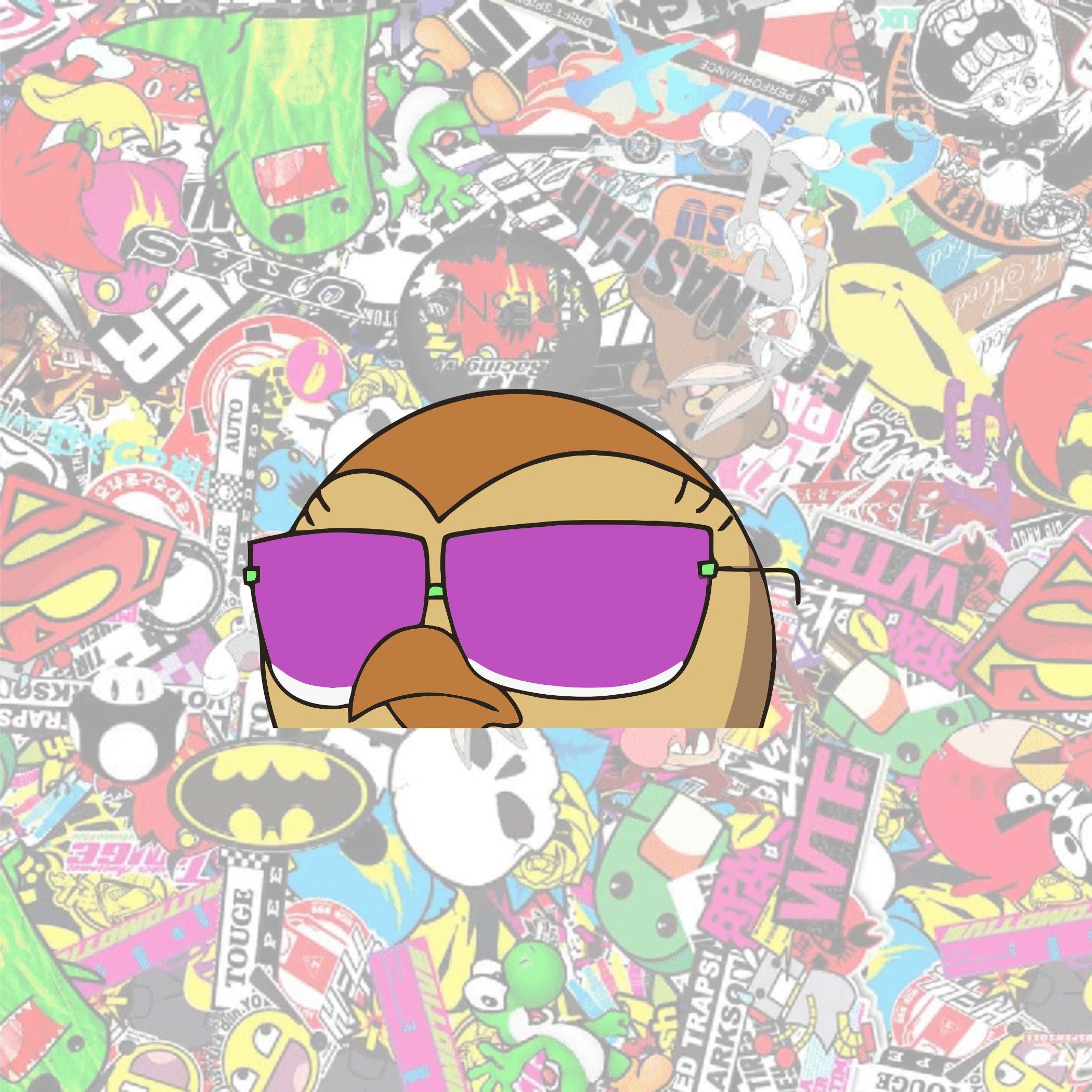 Hooty with Glasses Peeker