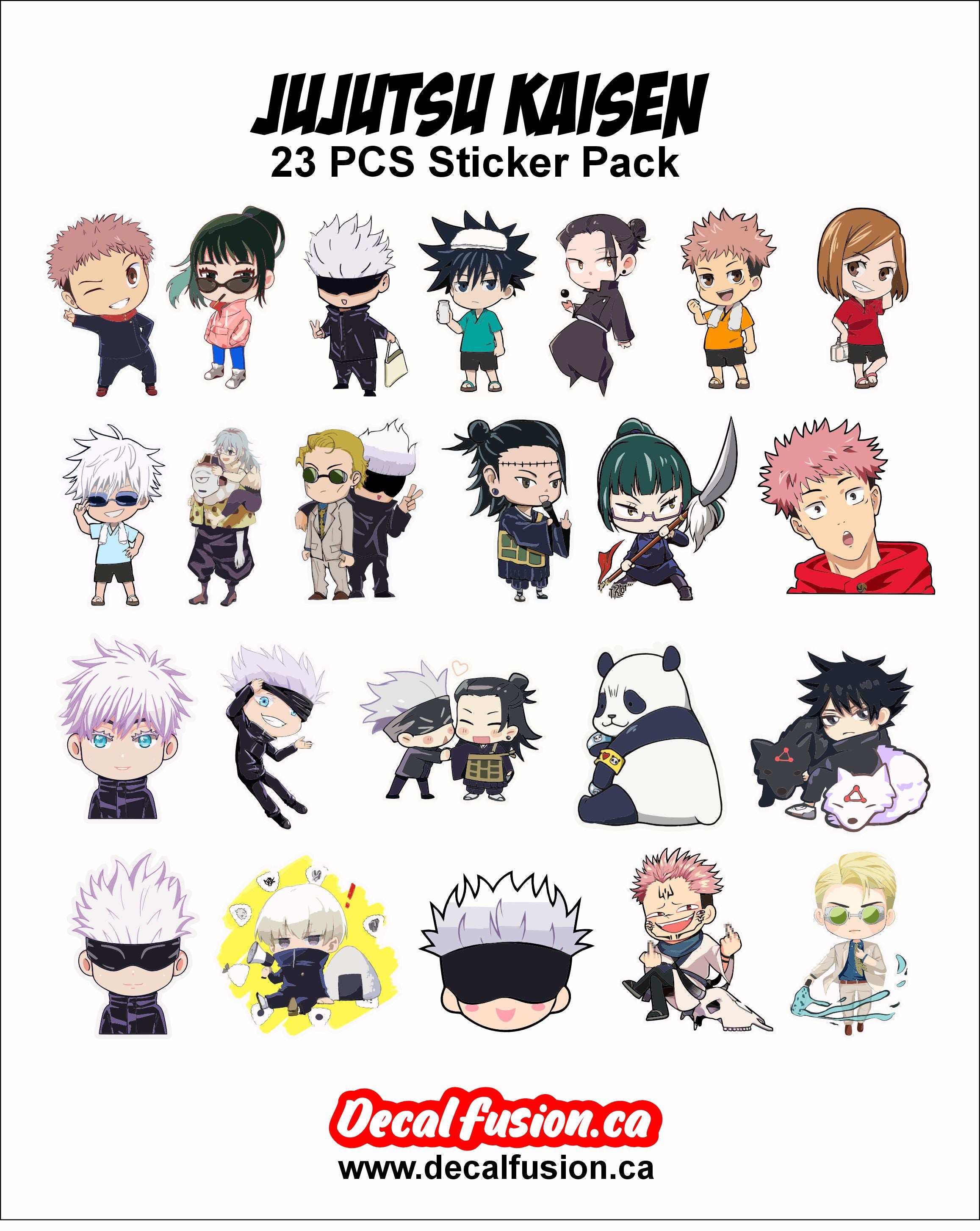 23 PCS Jujutsu Kaisen Sticker Pack