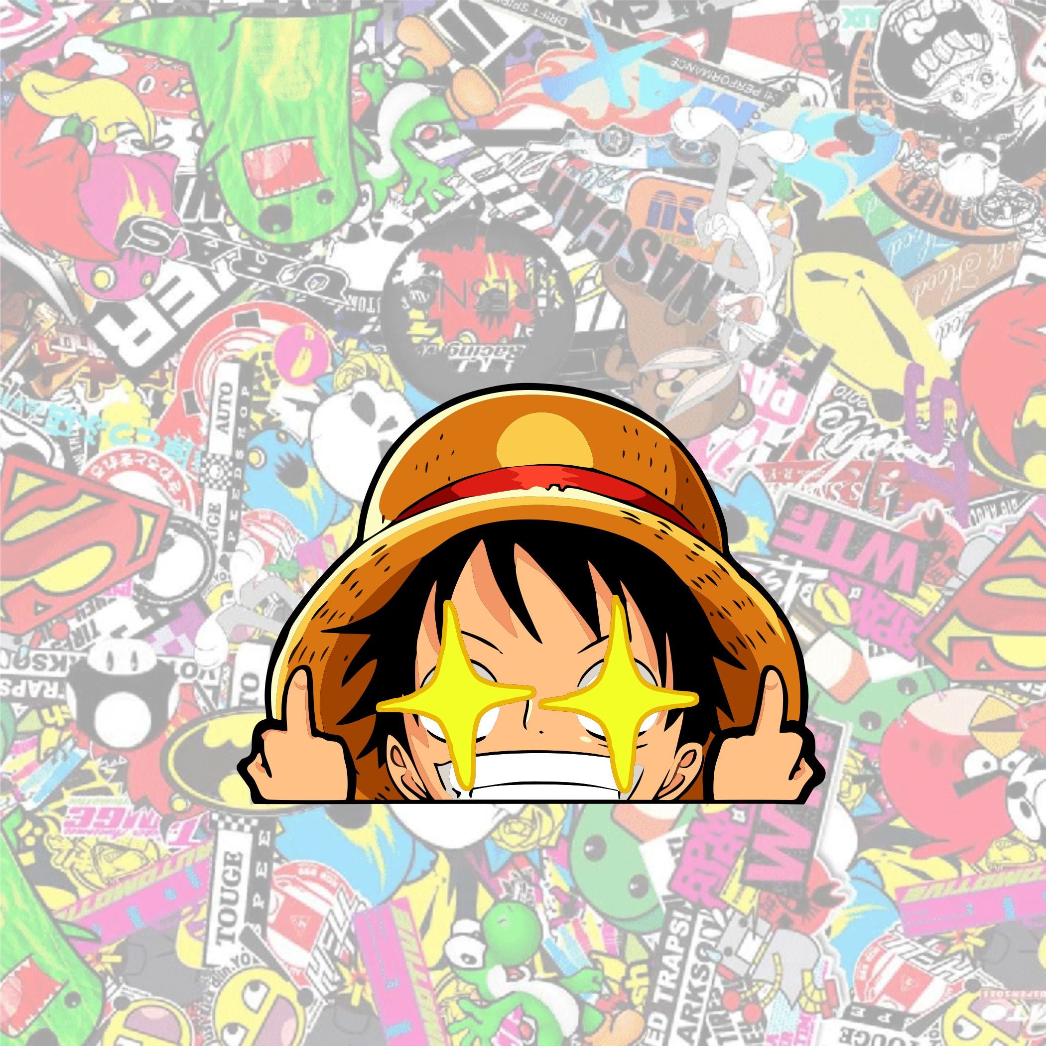 M Luffy Middle Finger
