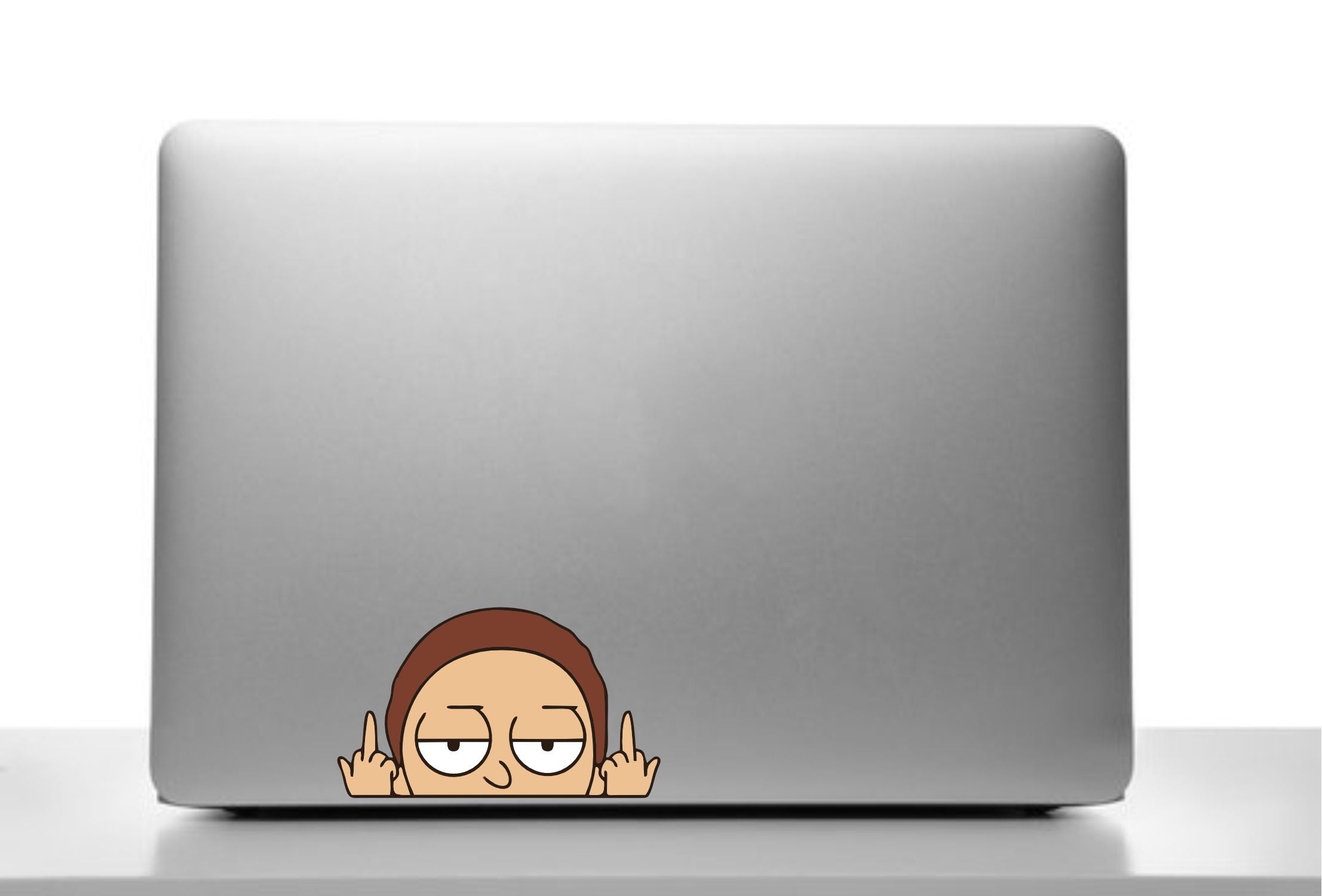 Morty Middle Finger Peeker