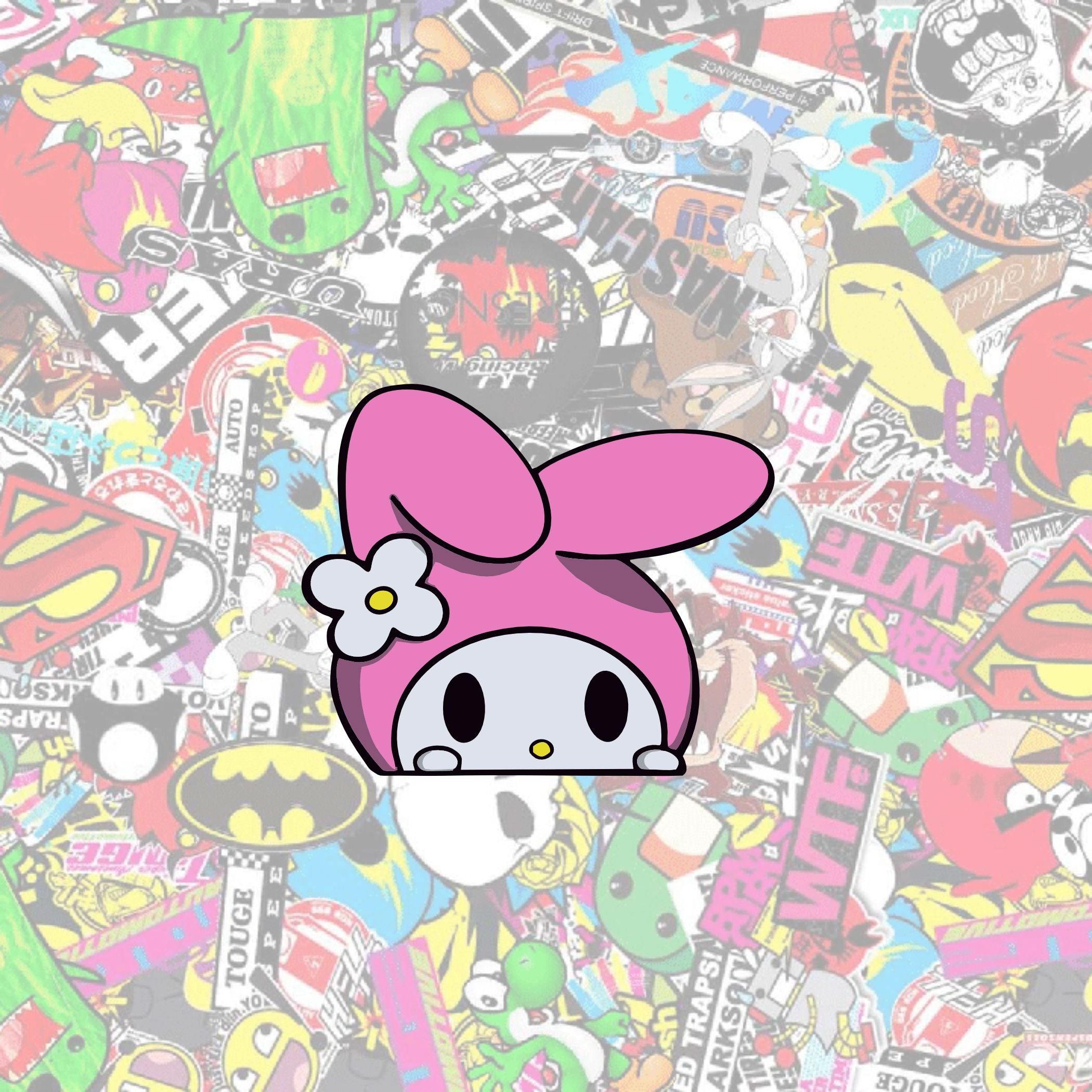 My Melody Peeker Sticker