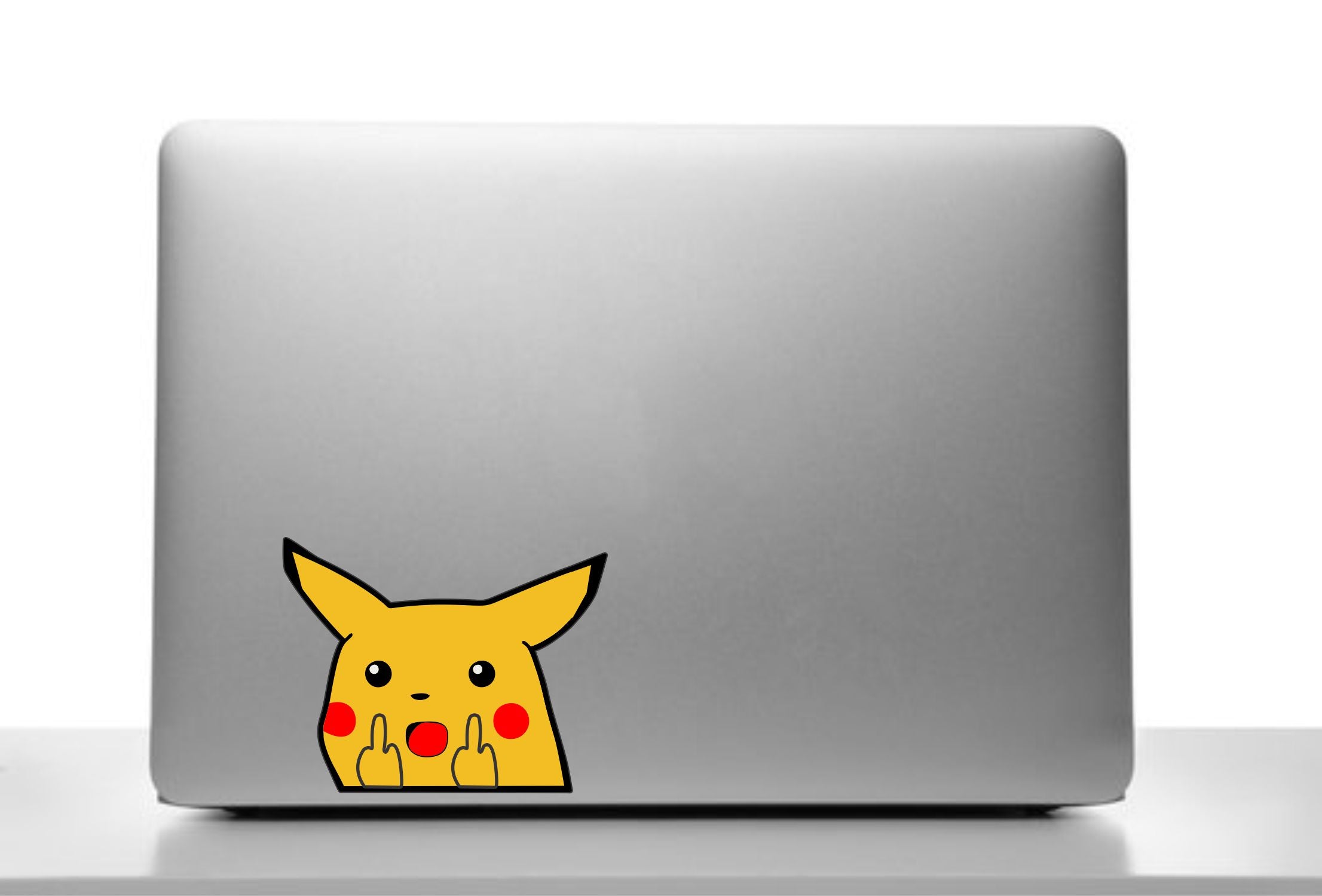 Pikachu Suprise Meme Middle Finger Peeker
