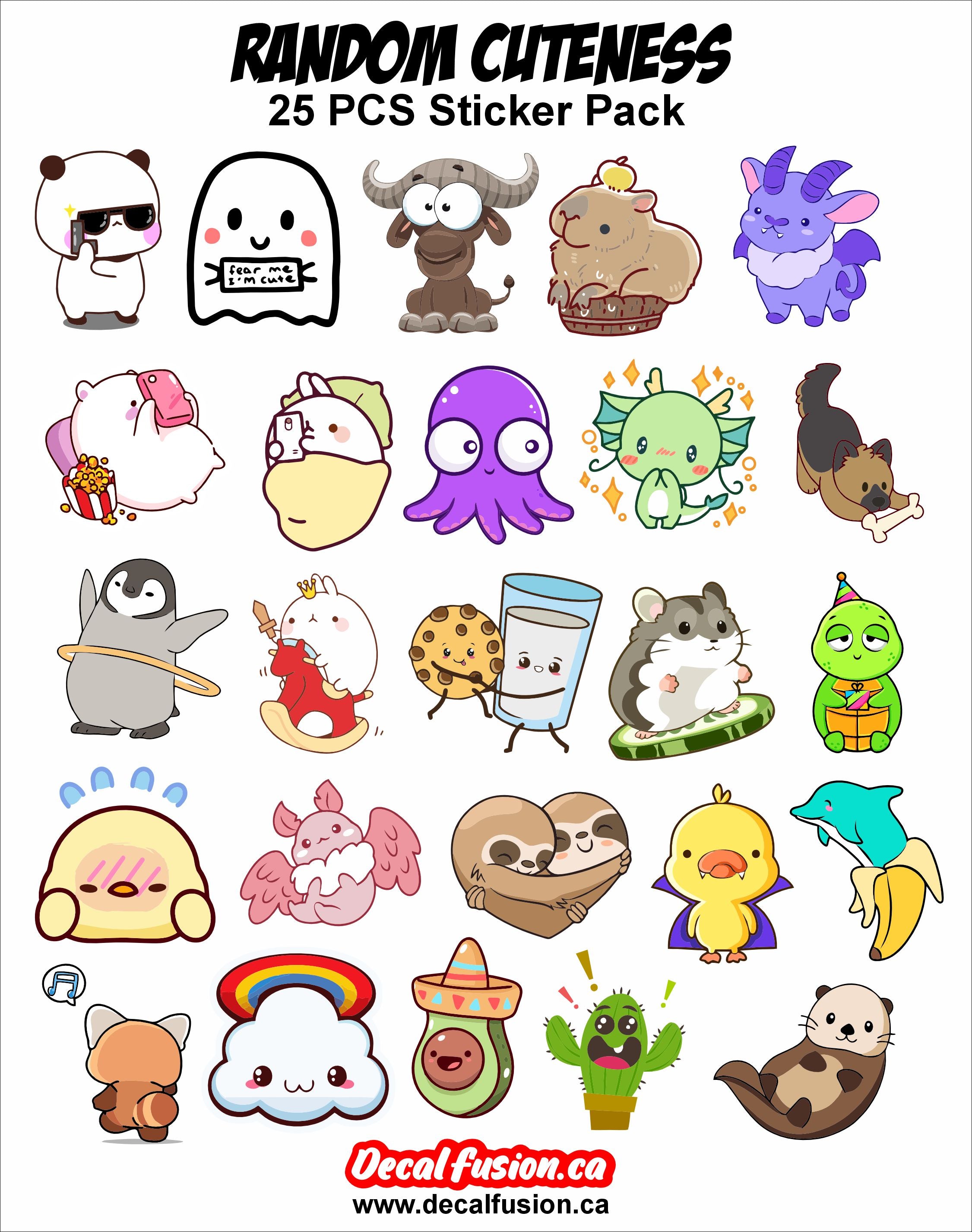 25 PCS Random Cuteness Sticker Pack