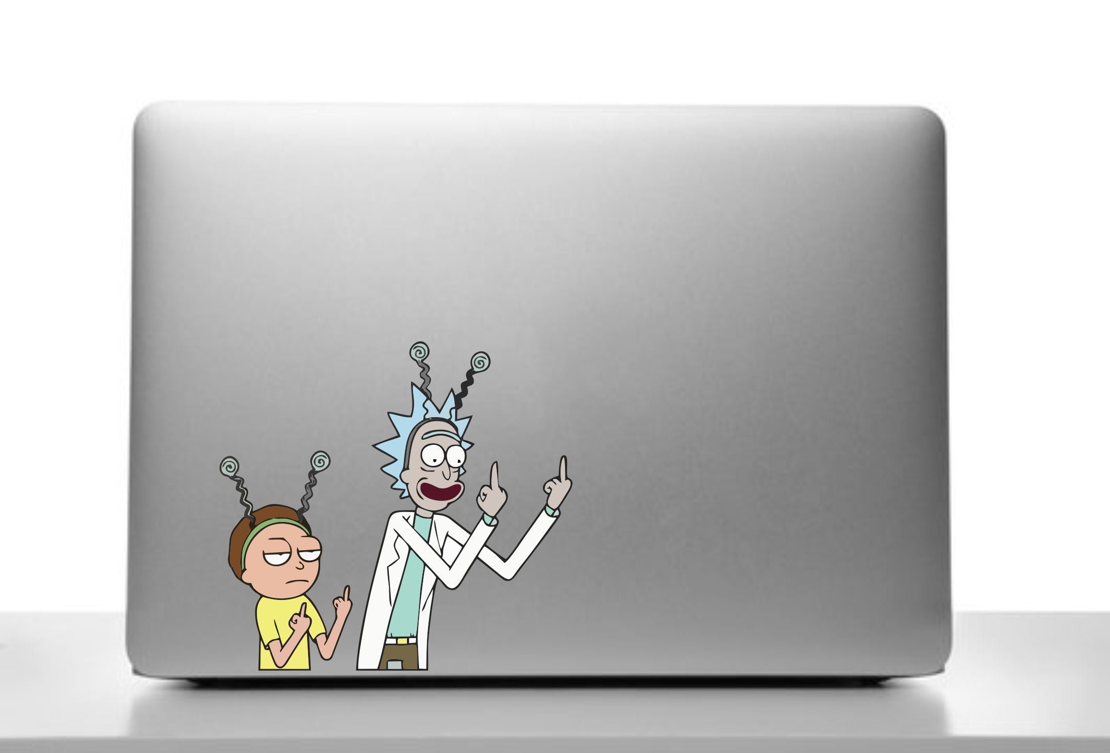 Rick and Morty Middle Finger Peeker