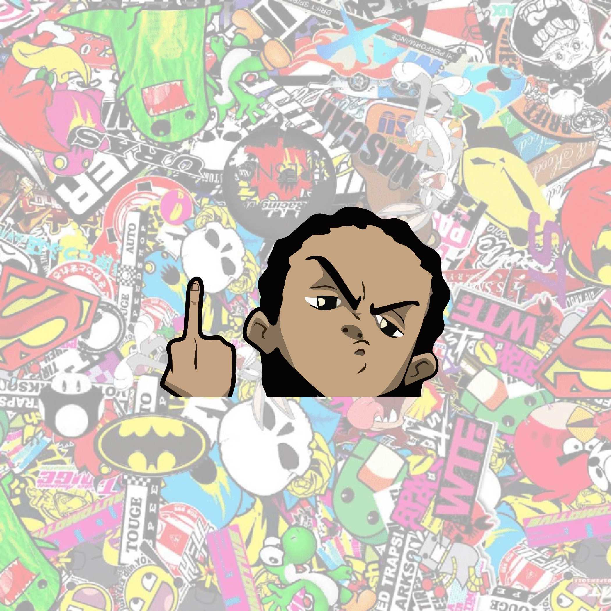 Riley Freeman Middle Finger Peeker