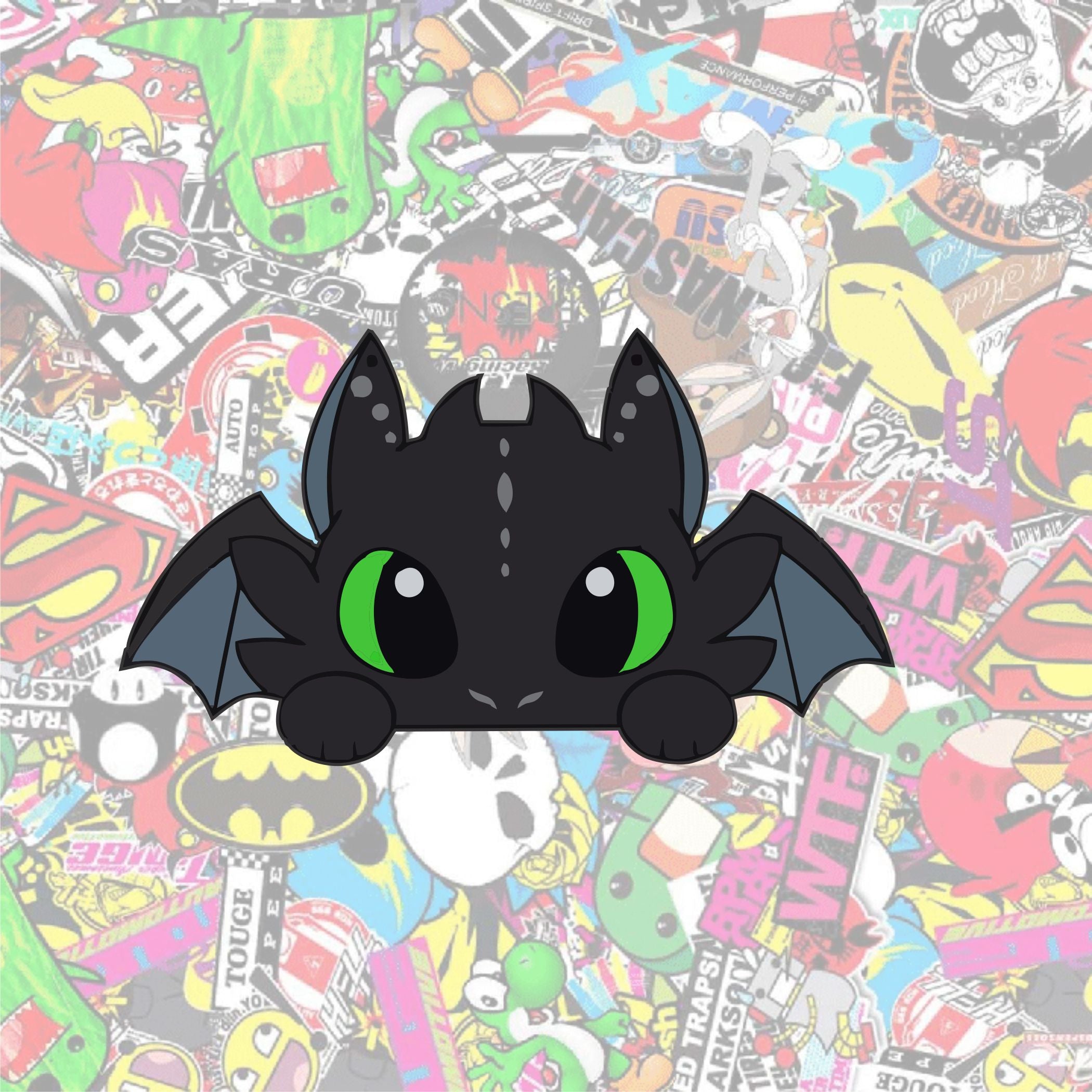 Toothless Dragon Peeker