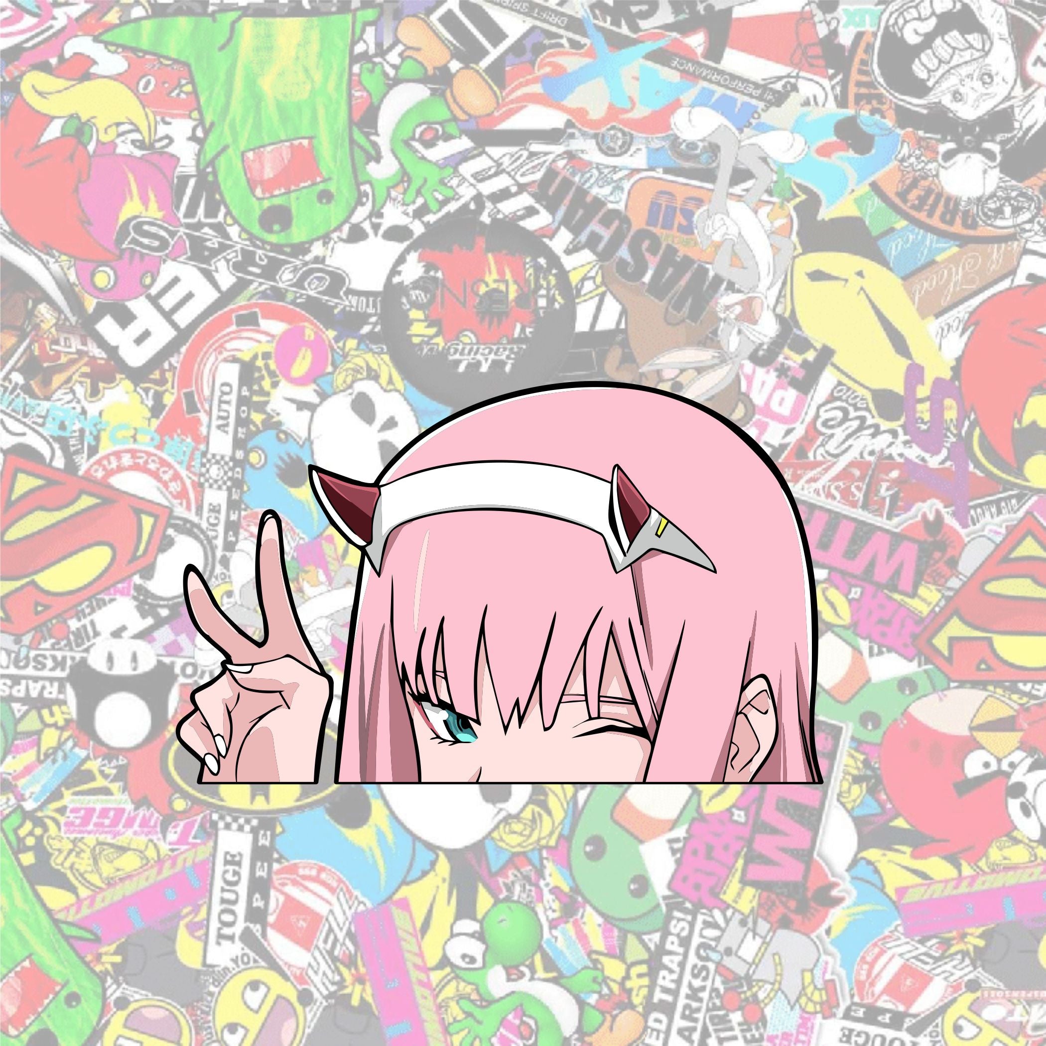 Zero Two Peace Peeker